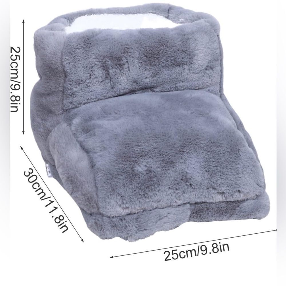 Electric Heated Foot Warmer | Plush USB Heating Pad | 3 Temp Settings | NWT